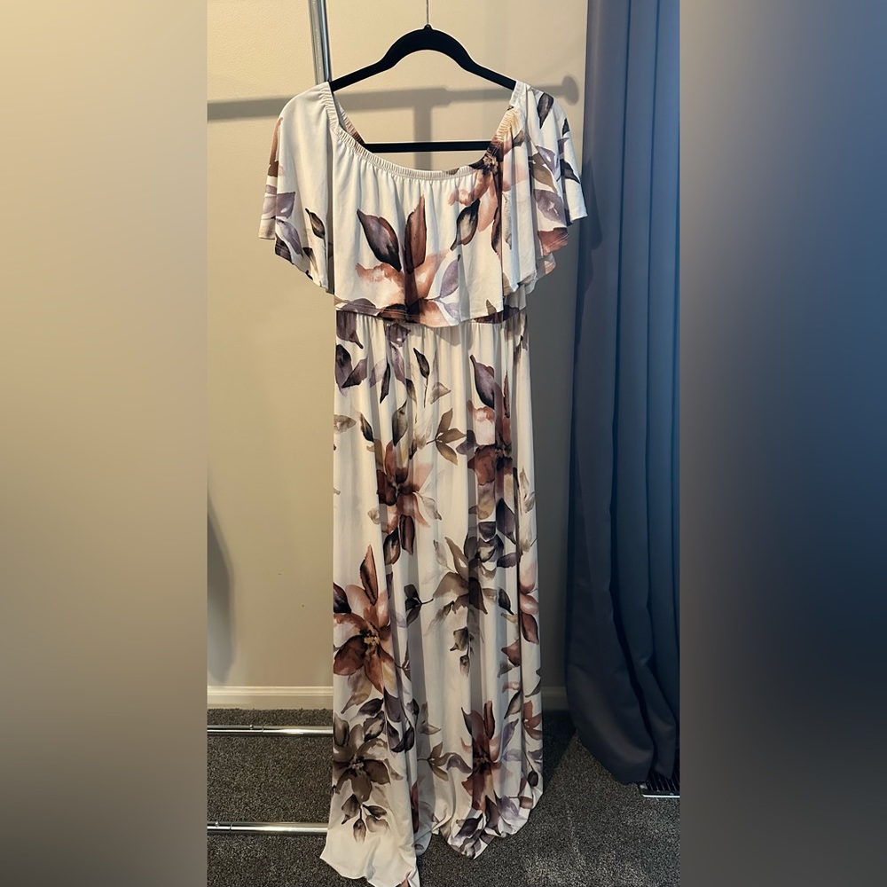 Hello Miz Off the Shoulder Dress - Size XL - bump friendly